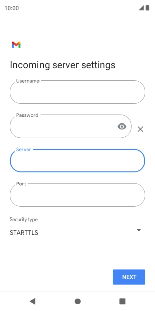 Press the field below 