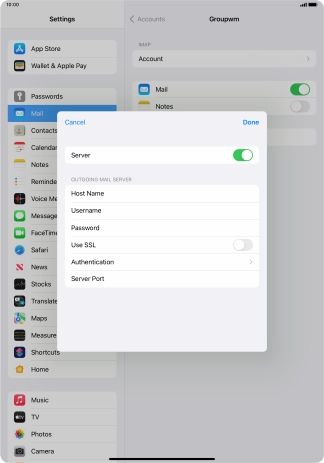 Press Authentication.
