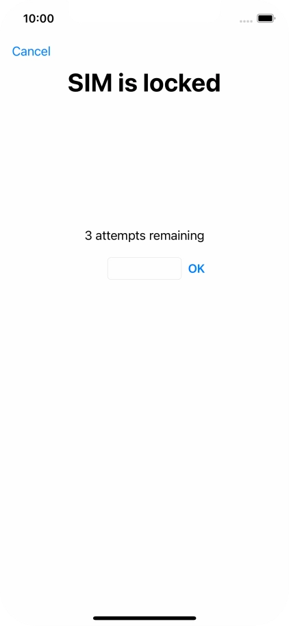 If your SIM is locked, key in your PIN and press OK.