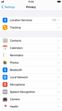 Press Location Services. Press Location Services.
