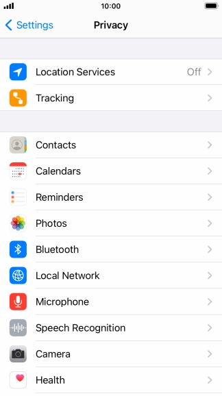 Press Location Services. Press Location Services.