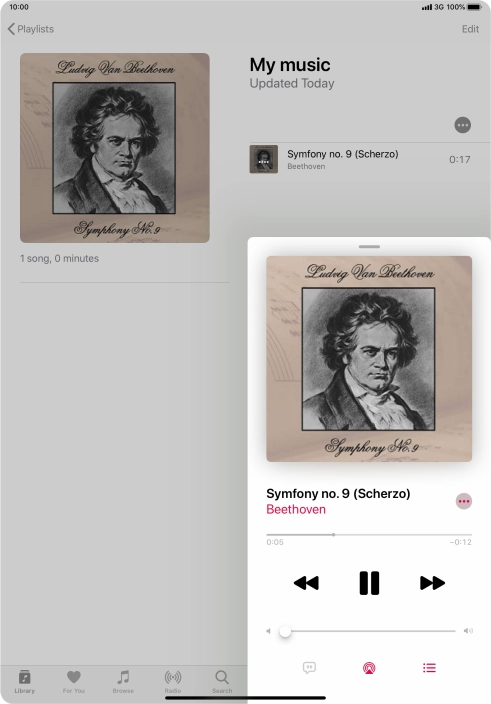Press arrow right to go to the next audio file.