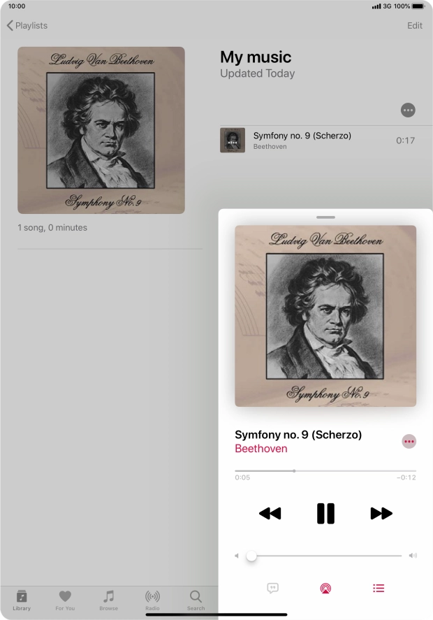 Press arrow right to go to the next audio file.