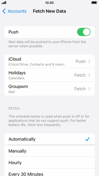 Press the indicator next to Press the indicator next to