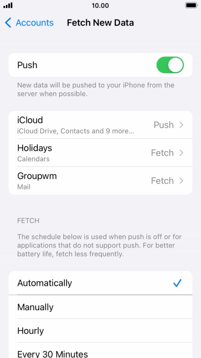 Press the indicator next to Press the indicator next to