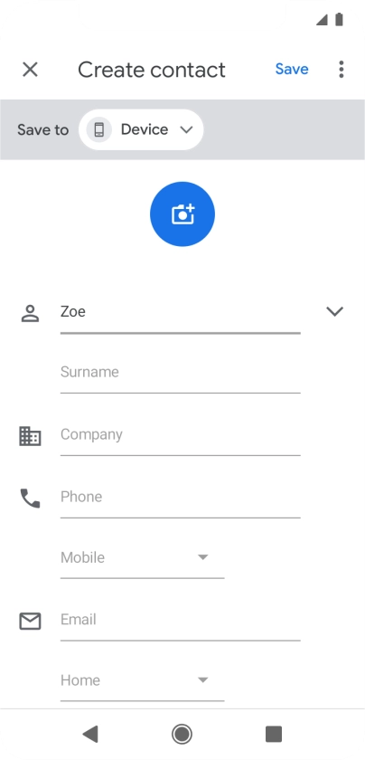 Press Surname and key in the required last name.