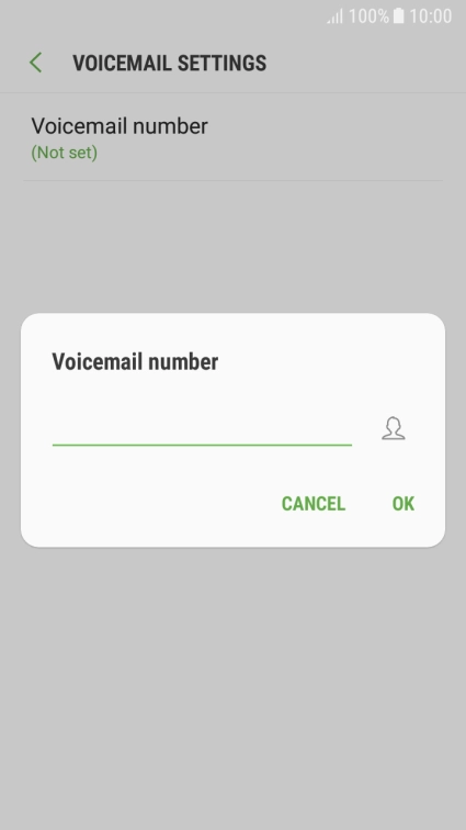 Key in +61414121121 and press OK.