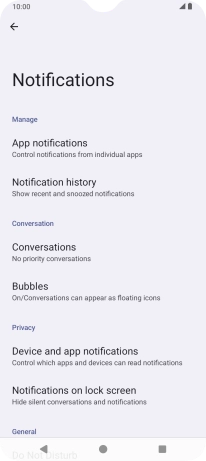 Press App notifications.