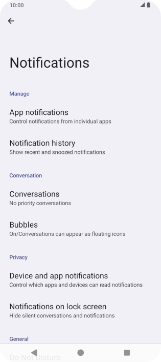 Press App notifications.