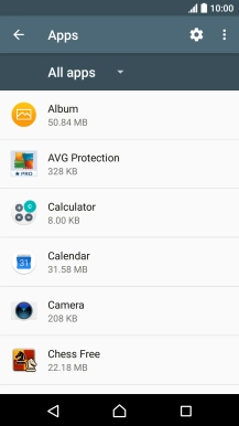 Press the required app.