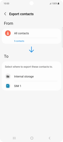 Press the name of the SIM.