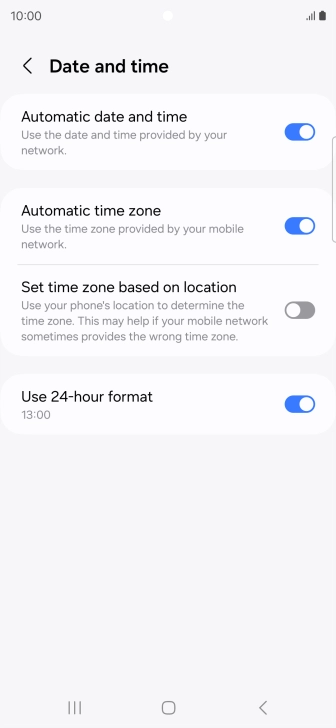 Press the Home key to return to the home screen.