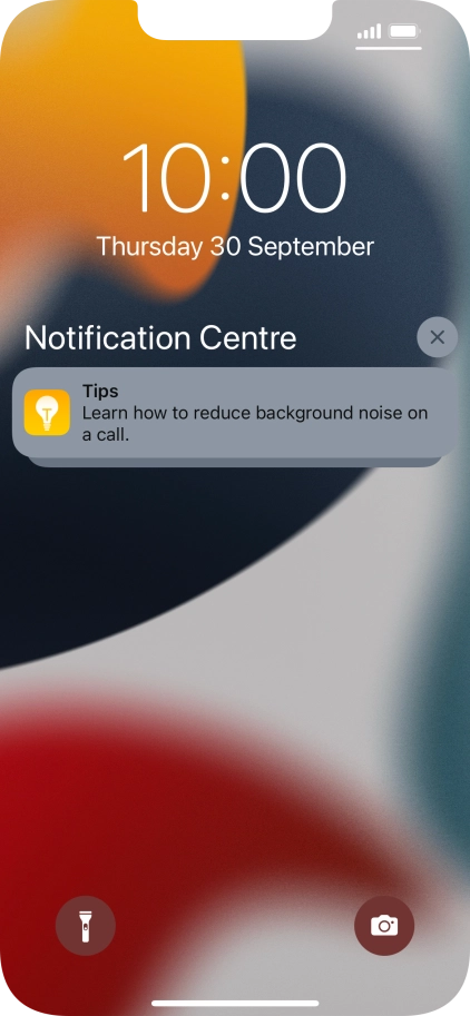 Press the required notification and follow the instructions on the screen to use the selected function.
