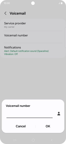 Key in +61414121121 and press OK.