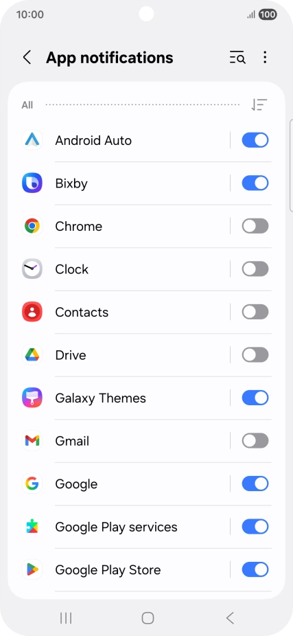 Press the drop down list.