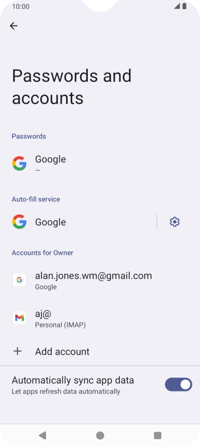 Press the Home key to return to the home screen.