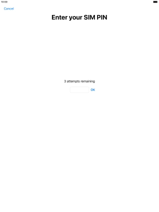 If your SIM is locked, key in your PIN and press OK.