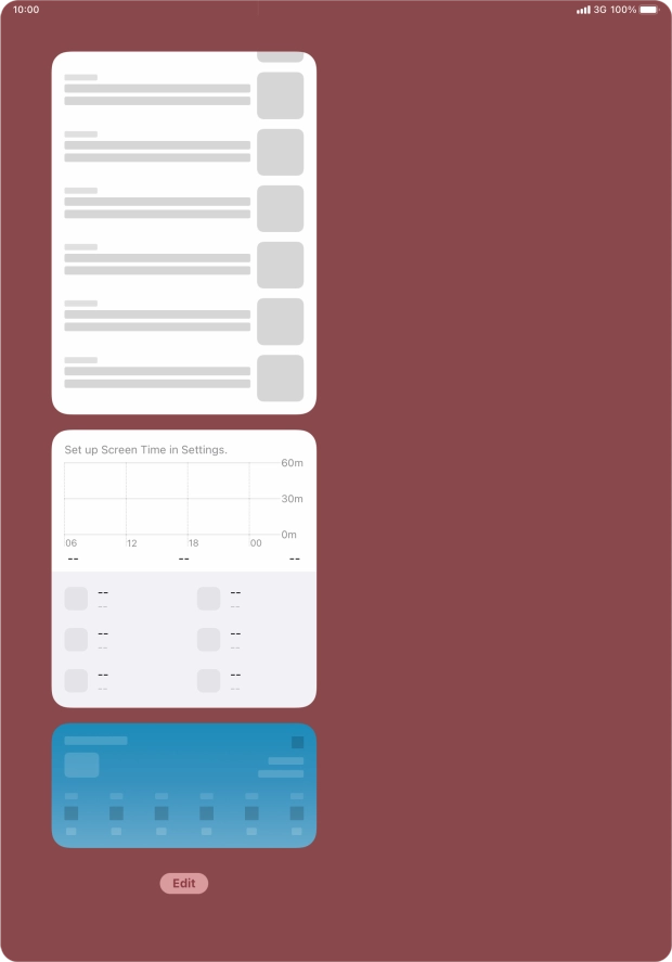 Press and hold the required Widget Stack.