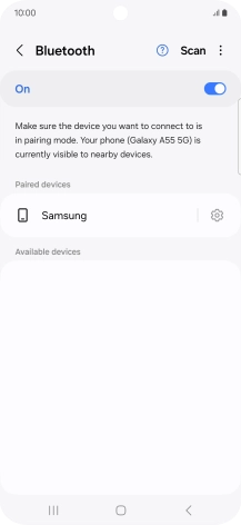 Press the Home key to return to the home screen.