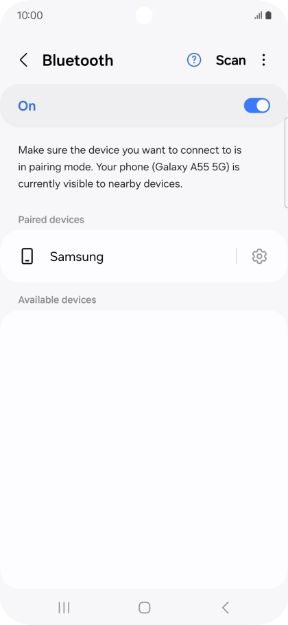 Press the Home key to return to the home screen.