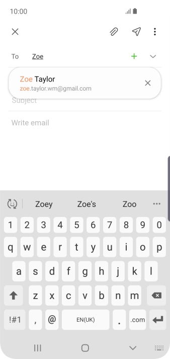 Press the required contact. Press the required contact.