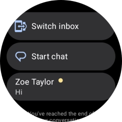 Press the required text message to read it.
