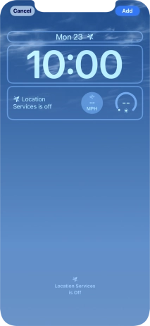 To customise the way the lock screen date is displayed, press the date widget and follow the instructions on the screen to select the required widget display mode.
