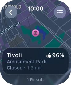 Press the required destination. Press the required destination.