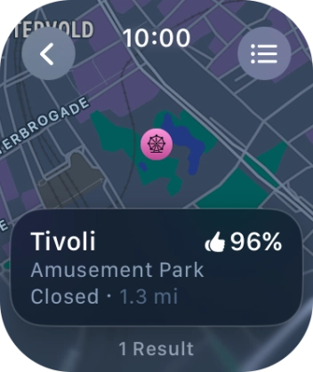 Press the required destination. Press the required destination.