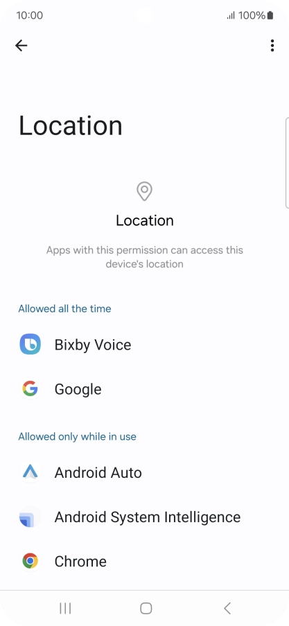 Press the required app.