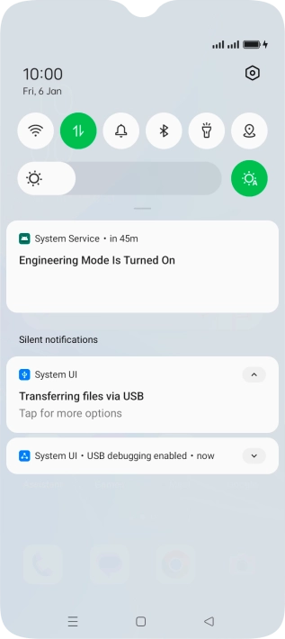 Press Tap for more options.