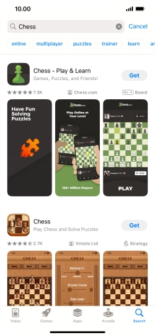 Press the required app.