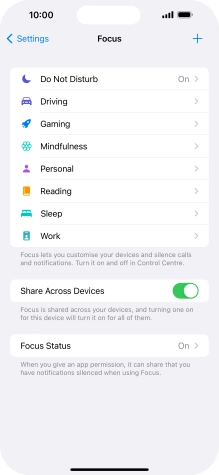 Press Do Not Disturb.
