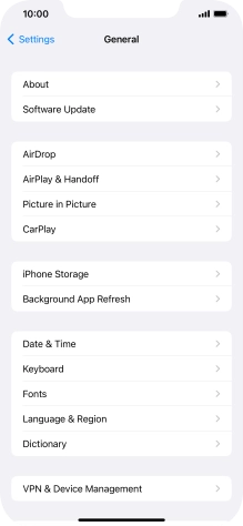 Press Software Update. If a new software version is available, it's displayed. Follow the instructions on the screen to update the phone software.