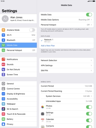 The total data usage is displayed next to Current Period.