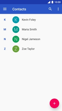Press the new contact icon.