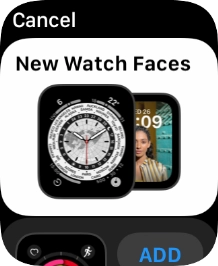 Turn the Digital Crown to see the different watch faces. Turn the Digital Crown to see the different watch faces.