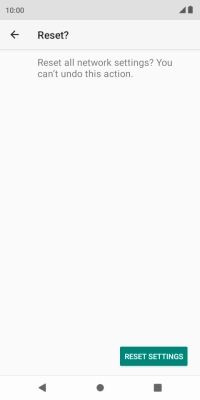 Press RESET SETTINGS.