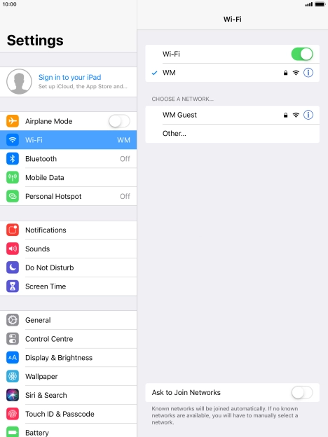 Press the Home key to return to the home screen.