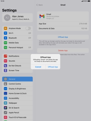 Press Offload App. Press Offload App.