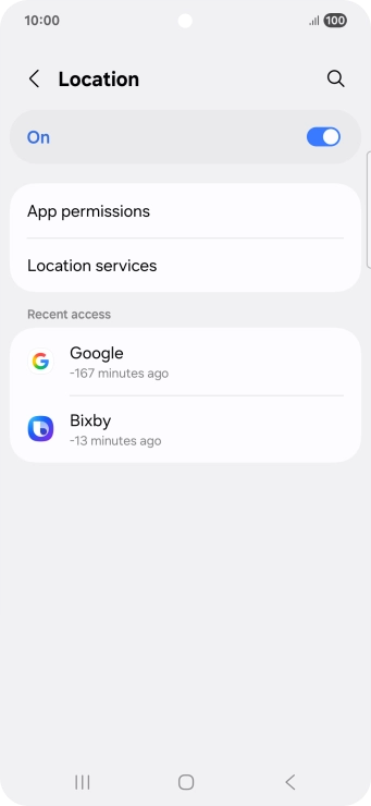 Press App permissions. Press App permissions.