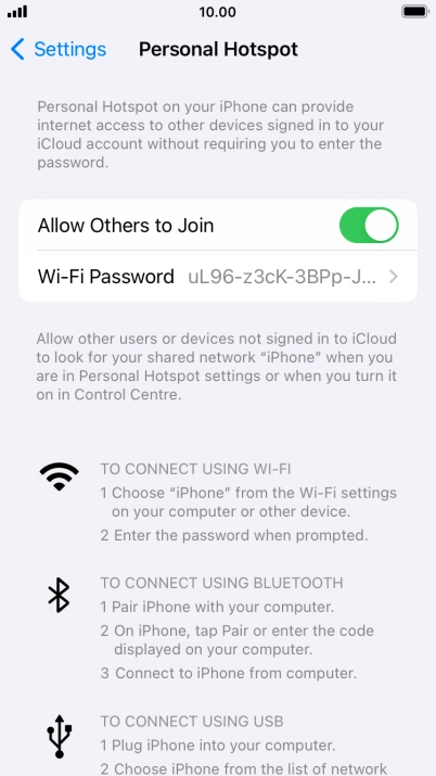 Press the Home key to return to the home screen.