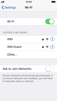Press the required Wi-Fi network and key in the password for the Wi-Fi network. Press the required Wi-Fi network and key in the password for the Wi-Fi network.