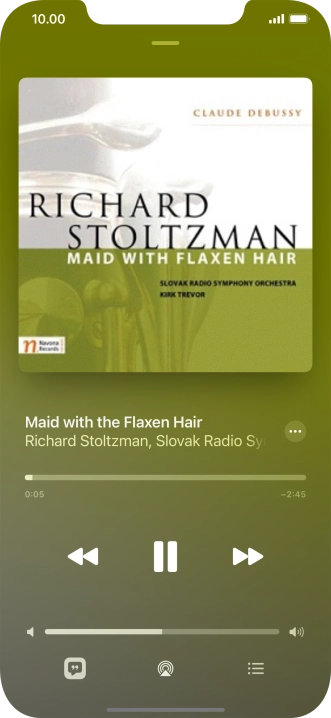 Press arrow right to go to the next audio file.