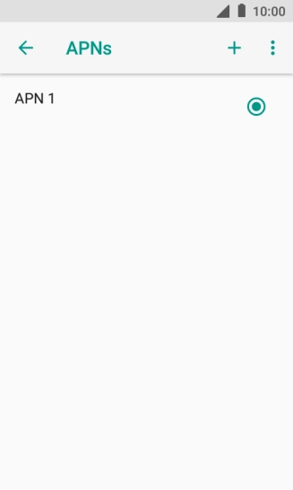 Press the new data connection icon.