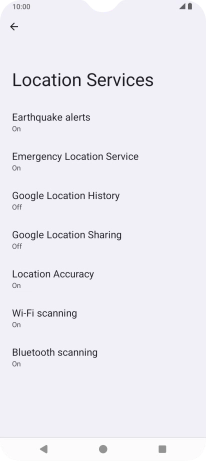 Press Location Accuracy.