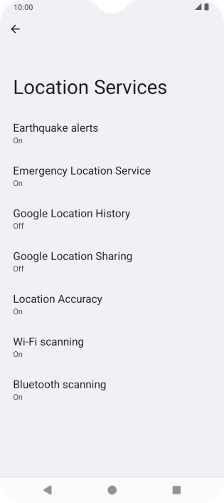Press Location Accuracy.
