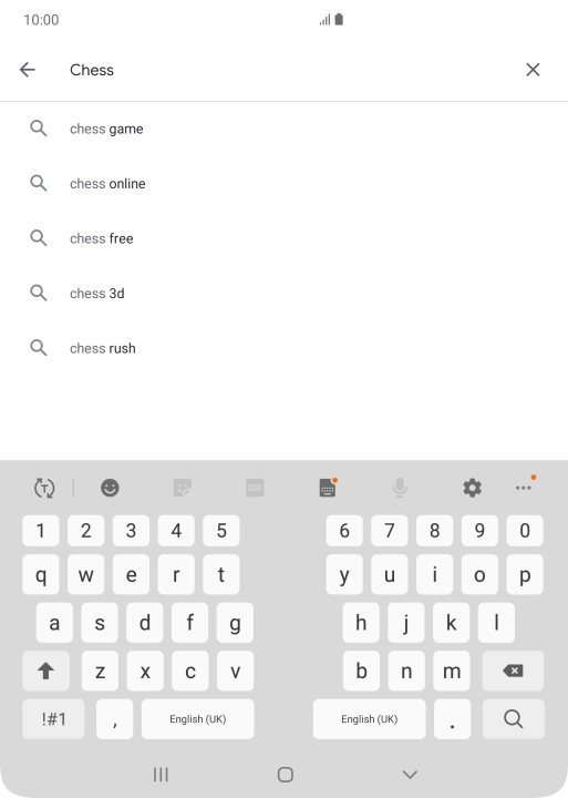 Key in the name or subject of the required app and press the search icon. Key in the name or subject of the required app and press the search icon.