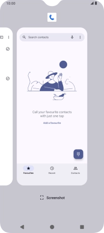 To end one running application, slide your finger upwards on the required application.