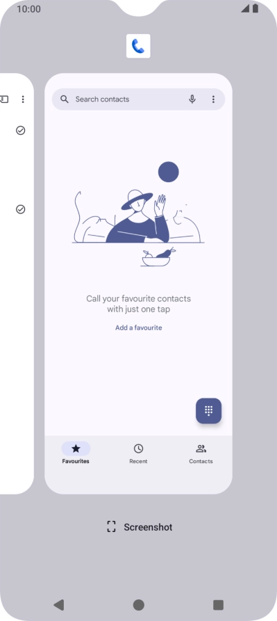 To end one running application, slide your finger upwards on the required application.